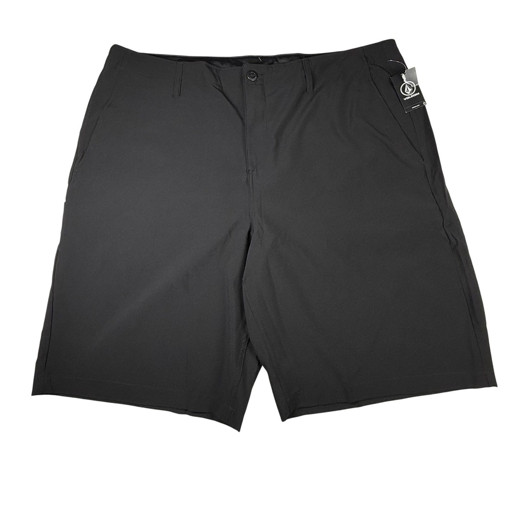 Volcom Kerosene Hybrid Shorts Mens 42 Black New NWT Surf & Turf 4-Way Stretch